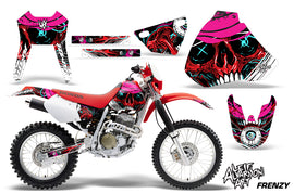 Dirt Bike Graphics Kit Decal Sticker Wrap For Honda XR400R 1996-2004 FRENZY RED-atv motorcycle utv parts accessories gear helmets jackets gloves pantsAll Terrain Depot