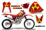 Dirt Bike Graphics Kit Decal Sticker Wrap For Honda XR400R 1996-2004 MELTDOWN YELLOW RED