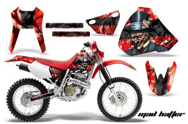 Dirt Bike Graphics Kit Decal Sticker Wrap For Honda XR400R 1996-2004 HATTER BLACK RED-atv motorcycle utv parts accessories gear helmets jackets gloves pantsAll Terrain Depot