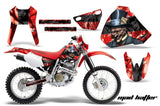 Dirt Bike Graphics Kit Decal Sticker Wrap For Honda XR400R 1996-2004 HATTER BLACK RED