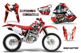 Dirt Bike Graphics Kit Decal Sticker Wrap For Honda XR400R 1996-2004 HATTER WHITE RED-atv motorcycle utv parts accessories gear helmets jackets gloves pantsAll Terrain Depot