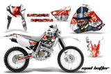 Dirt Bike Graphics Kit Decal Sticker Wrap For Honda XR400R 1996-2004 HATTER RED WHITE