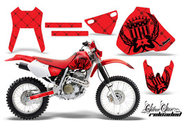 Dirt Bike Graphics Kit Decal Sticker Wrap For Honda XR400R 1996-2004 RELOADED BLACK RED-atv motorcycle utv parts accessories gear helmets jackets gloves pantsAll Terrain Depot