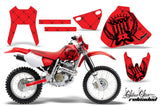 Dirt Bike Graphics Kit Decal Sticker Wrap For Honda XR400R 1996-2004 RELOADED BLACK RED