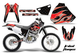 Dirt Bike Graphics Kit Decal Sticker Wrap For Honda XR400R 1996-2004 TRIBAL RED BLACK-atv motorcycle utv parts accessories gear helmets jackets gloves pantsAll Terrain Depot