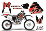 Dirt Bike Graphics Kit Decal Sticker Wrap For Honda XR400R 1996-2004 TRIBAL RED BLACK