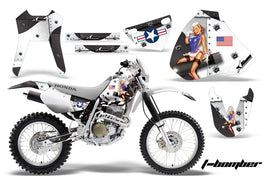 Dirt Bike Graphics Kit Decal Sticker Wrap For Honda XR400R 1996-2004 TBOMBER WHITE-atv motorcycle utv parts accessories gear helmets jackets gloves pantsAll Terrain Depot
