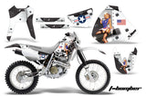 Dirt Bike Graphics Kit Decal Sticker Wrap For Honda XR400R 1996-2004 TBOMBER WHITE