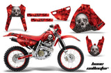 Graphics Kit Decal Sticker Wrap + # Plates For Honda XR400R 1996-2004 BONES RED