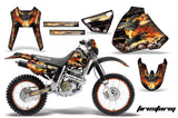 Graphics Kit Decal Sticker Wrap + # Plates For Honda XR400R 1996-2004 FIRESTORM BLACK