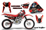 Graphics Kit Decal Sticker Wrap + # Plates For Honda XR400R 1996-2004 HATTER BLACK RED