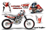 Graphics Kit Decal Sticker Wrap + # Plates For Honda XR400R 1996-2004 HATTER RED WHITE