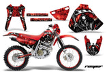 Graphics Kit Decal Sticker Wrap + # Plates For Honda XR400R 1996-2004 REAPER RED