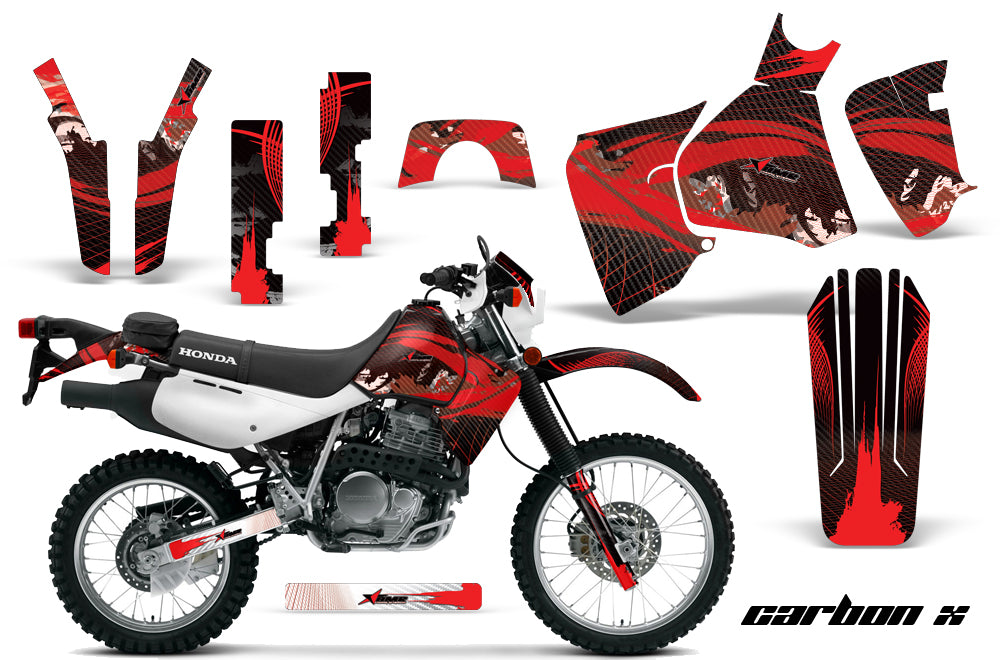 Dirt Bike Decal Graphic Kit MX Sticker Wrap For Honda XR650L 1993-2018 CARBONX RED-atv motorcycle utv parts accessories gear helmets jackets gloves pantsAll Terrain Depot