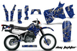 Dirt Bike Decal Graphic Kit MX Sticker Wrap For Honda XR650L 1993-2018 DOG FIGHT BLUE