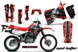 Dirt Bike Decal Graphic Kit MX Sticker Wrap For Honda XR650L 1993-2018 HATTER BLACK RED