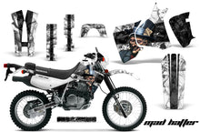 Load image into Gallery viewer, Dirt Bike Decal Graphic Kit MX Sticker Wrap For Honda XR650L 1993-2018 HATTER BLACK WHITE-atv motorcycle utv parts accessories gear helmets jackets gloves pantsAll Terrain Depot