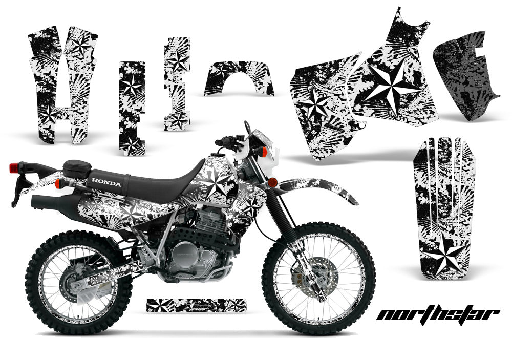 Graphics Kit Decal Sticker Wrap + # Plates For Honda XR650L 1993-2018 NORTHSTAR WHITE-atv motorcycle utv parts accessories gear helmets jackets gloves pantsAll Terrain Depot