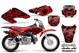 Dirt Bike Graphics Kit Decal Sticker Wrap For Honda XR70 2001-2003 HISH RED-atv motorcycle utv parts accessories gear helmets jackets gloves pantsAll Terrain Depot