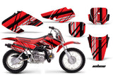 Dirt Bike Graphics Kit Decal Sticker Wrap For Honda XR70 2001-2003 INLINE RED BLACK