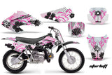 Dirt Bike Graphics Kit Decal Sticker Wrap For Honda XR70 2001-2003 LUNA PINK