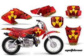 Dirt Bike Graphics Kit Decal Sticker Wrap For Honda XR70 2001-2003 MELTDOWN YELLOW RED-atv motorcycle utv parts accessories gear helmets jackets gloves pantsAll Terrain Depot