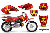 Dirt Bike Graphics Kit Decal Sticker Wrap For Honda XR70 2001-2003 MELTDOWN YELLOW RED