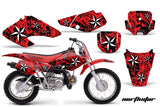 Dirt Bike Graphics Kit Decal Sticker Wrap For Honda XR70 2001-2003 NORTHSTAR RED