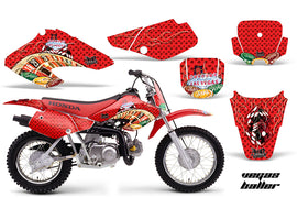Dirt Bike Graphics Kit Decal Sticker Wrap For Honda XR70 2001-2003 VEGAS RED-atv motorcycle utv parts accessories gear helmets jackets gloves pantsAll Terrain Depot