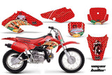 Dirt Bike Graphics Kit Decal Sticker Wrap For Honda XR70 2001-2003 VEGAS RED