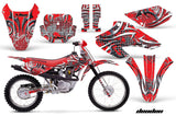 Dirt Bike Graphics Kit Decal Wrap For Honda XR80R XR100R 2001-2003 DEADEN RED