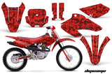 Dirt Bike Graphics Kit Decal Wrap For Honda XR80R XR100R 2001-2003 DIGICAMO RED