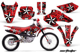 Dirt Bike Graphics Kit Decal Wrap For Honda XR80R XR100R 2001-2003 NORTHSTAR RED