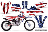 Dirt Bike Graphics Kit Decal Wrap For Honda XR80R XR100R 2001-2003 USA FLAG