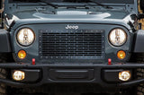1 Piece Steel Grille for Jeep Wrangler 2007-2016 - BRICKS