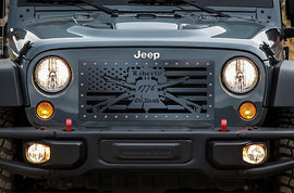 1 Piece Steel Grille for Jeep Wrangler 2007-2016 - LIBERTY-atv motorcycle utv parts accessories gear helmets jackets gloves pantsAll Terrain Depot