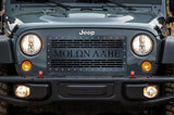 1 Piece Steel Grille for Jeep Wrangler 2007-2016 - MOLON LABE