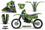 Graphics Kit Decal Sticker Wrap + # Plates For Kawasaki KX125 1983-1985 HATTER BLACK GREEN