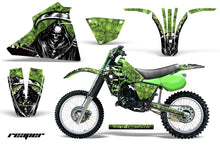Load image into Gallery viewer, Dirt Bike Decal Graphic Kit Sticker Wrap For Kawasaki KX125 1983-1985 REAPER GREEN-atv motorcycle utv parts accessories gear helmets jackets gloves pantsAll Terrain Depot