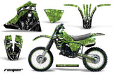 Graphics Kit Decal Sticker Wrap + # Plates For Kawasaki KX125 1983-1985 REAPER GREEN