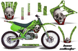 Dirt Bike Graphics Kit Decal Wrap For Kawasaki KX125 KX250 1990-1991 BONES GREEN