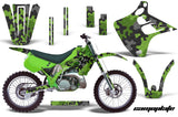 Dirt Bike Graphics Kit Decal Wrap For Kawasaki KX125 KX250 1990-1991 CAMOPLATE GREEN