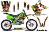Dirt Bike Graphics Kit Decal Wrap For Kawasaki KX125 KX250 1990-1991 FIRESTORM GREEN