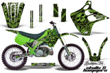Dirt Bike Graphics Kit Decal Wrap For Kawasaki KX125 KX250 1990-1991 HISH GREEN