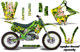 Graphics Kit Decal Wrap + # Plates For Kawasaki KX125 KX250 1992-1993 MOTO MANDY GREEN-atv motorcycle utv parts accessories gear helmets jackets gloves pantsAll Terrain Depot