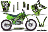 Dirt Bike Graphics Kit Decal Wrap For Kawasaki KX125 KX250 1990-1991 NORTHSTAR GREEN