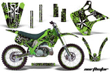 Graphics Kit Decal Wrap + # Plates For Kawasaki KX125 KX250 1990-1991 NORTHSTAR GREEN