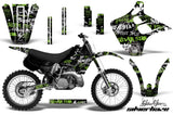 Dirt Bike Graphics Kit Decal Wrap For Kawasaki KX125 KX250 1990-1991 SSSH GREEN BLACK