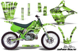 Dirt Bike Graphics Kit Decal Wrap For Kawasaki KX125 KX250 1990-1991 SSSH BLACKGREEN