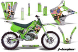 Dirt Bike Graphics Kit Decal Wrap For Kawasaki KX125 KX250 1990-1991 TBOMBER GREEN